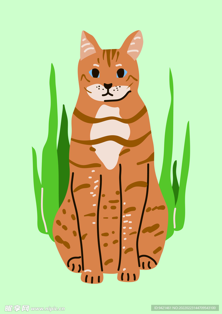 插画猫咪