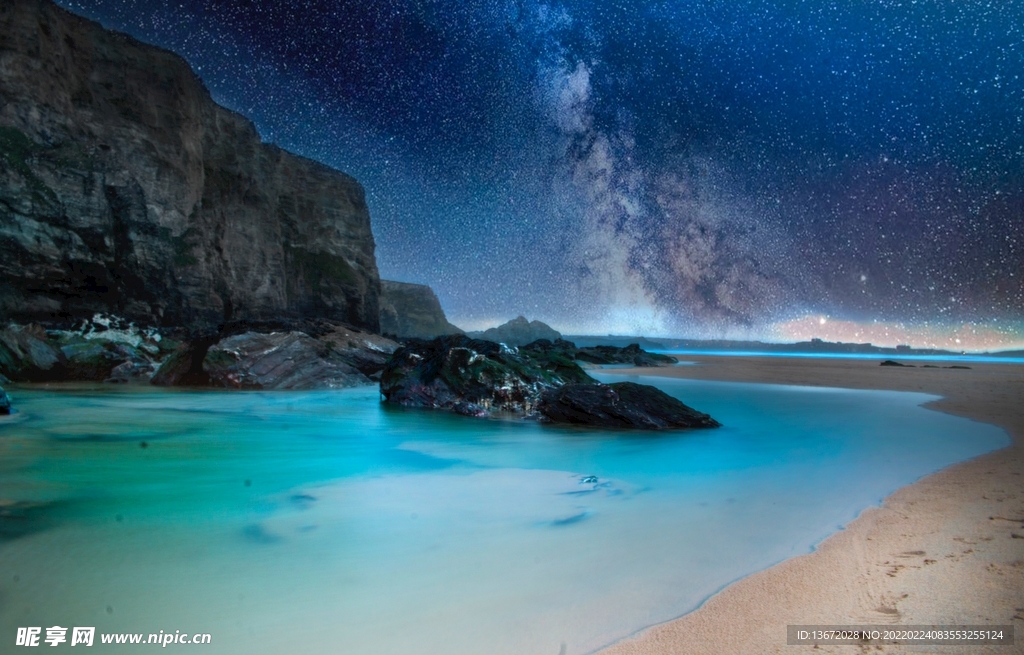 高清海洋夜景素材