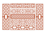 中式门窗花纹