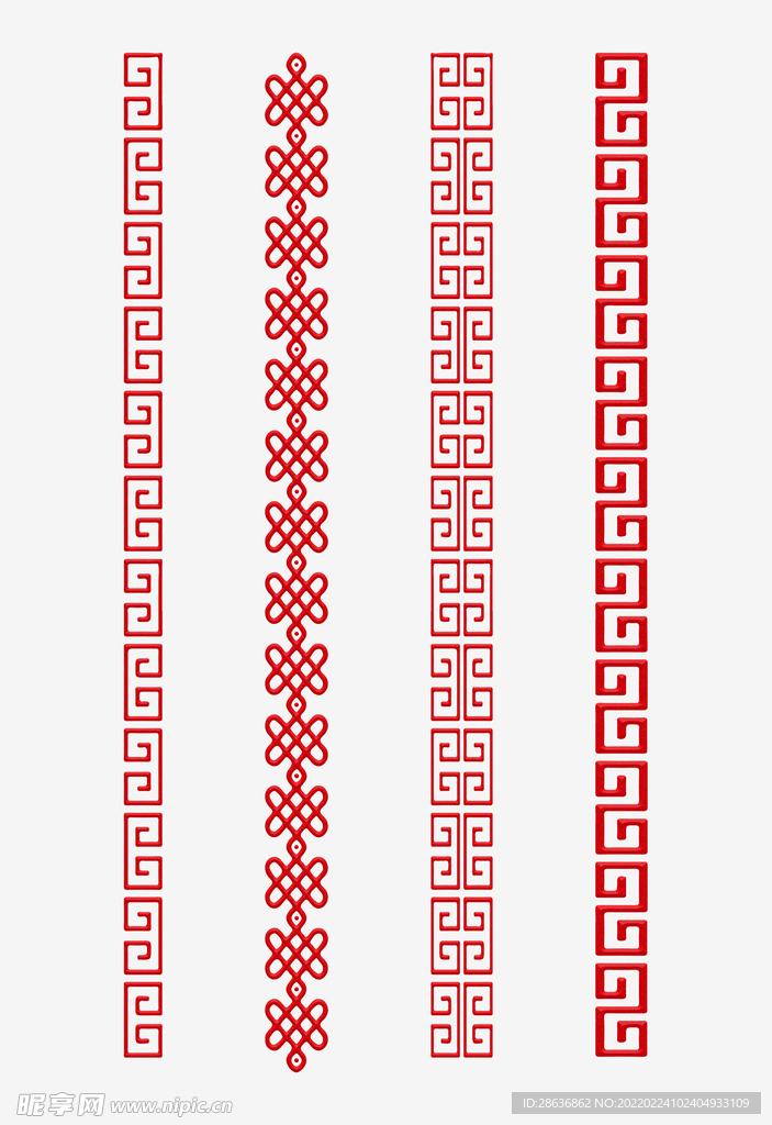 国风花纹理边框
