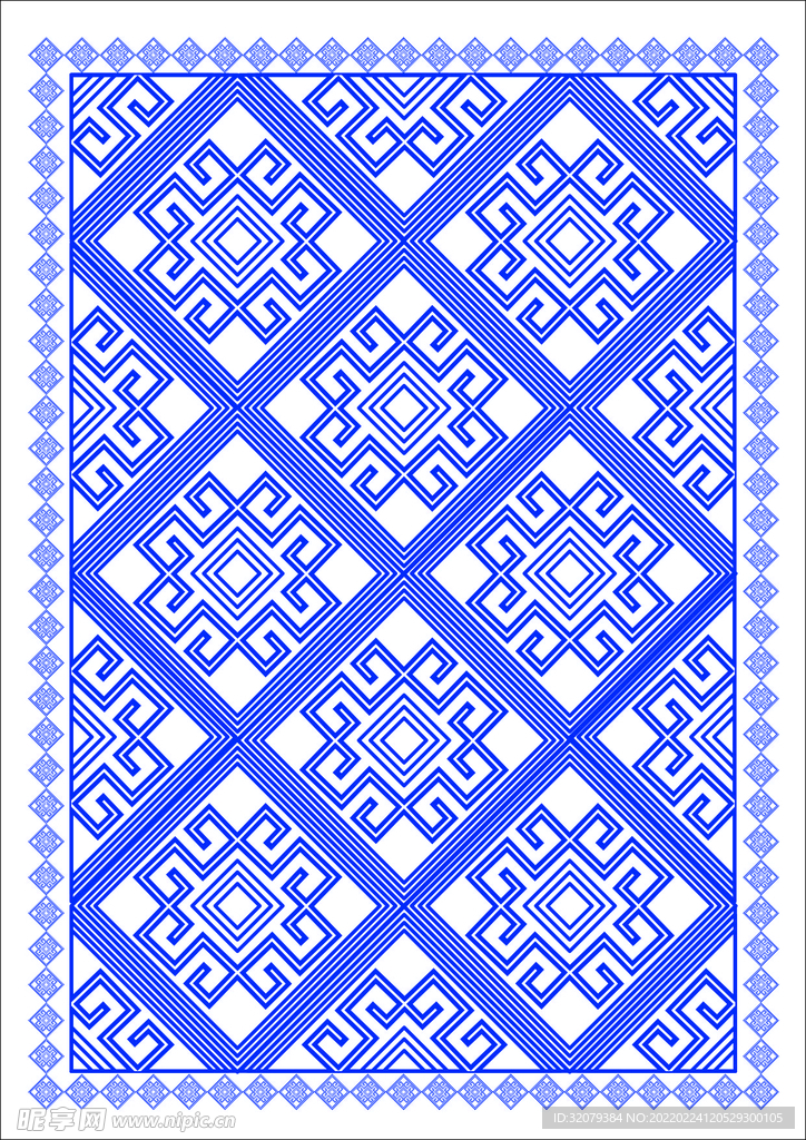少数民族花纹 回型纹