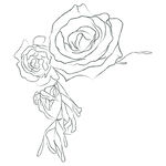 线描花