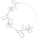 线描花