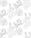 线描花