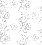线描花