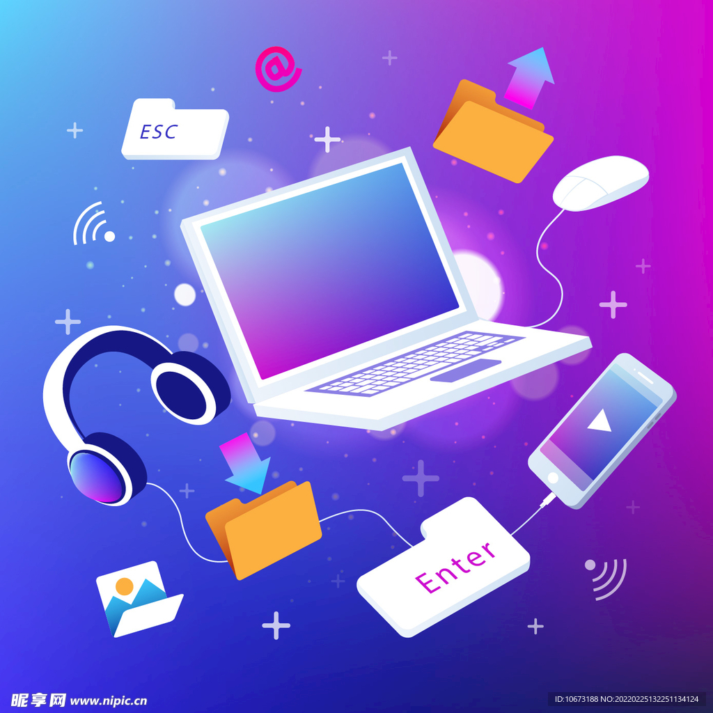 反重力科技元素背景