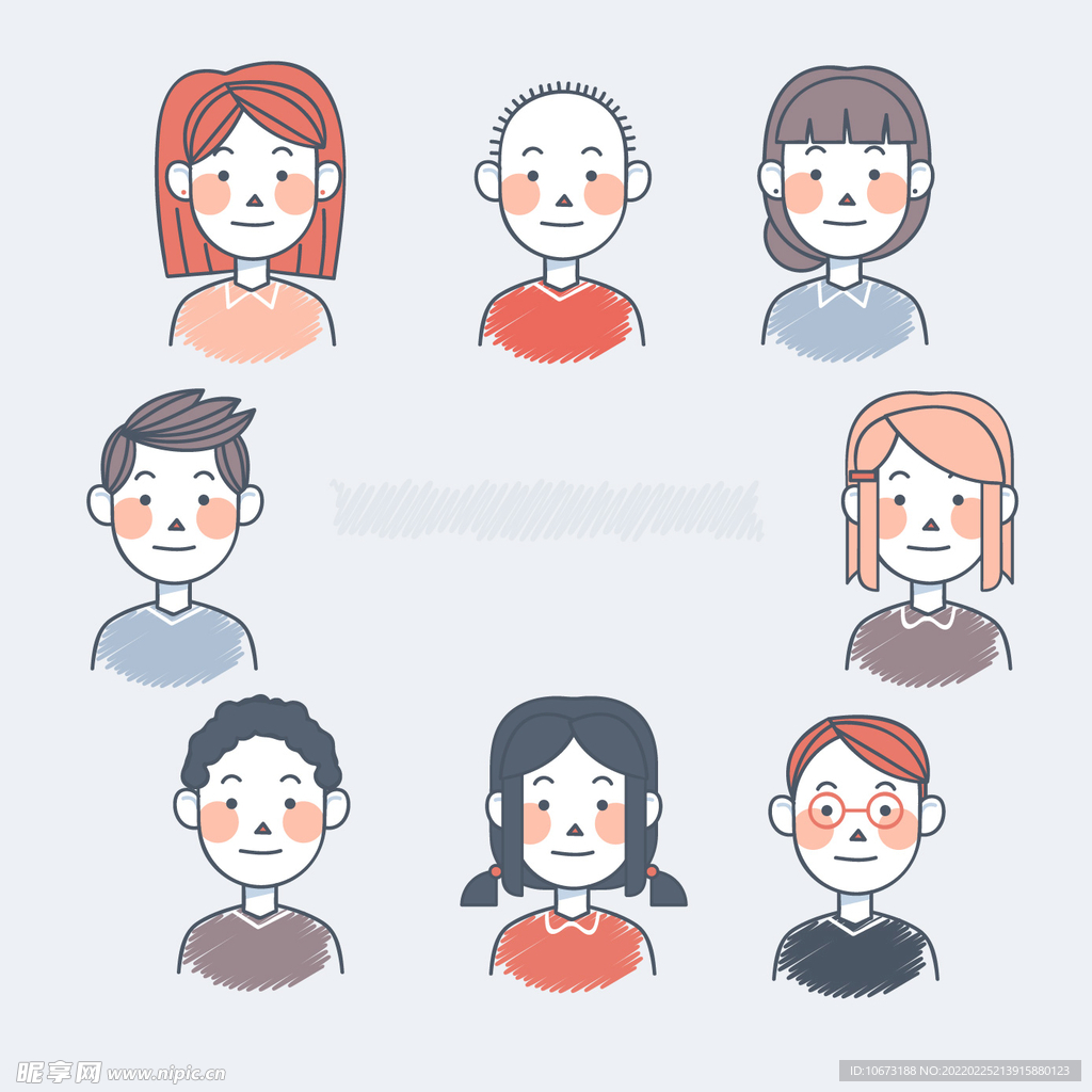 卡通人物头像 