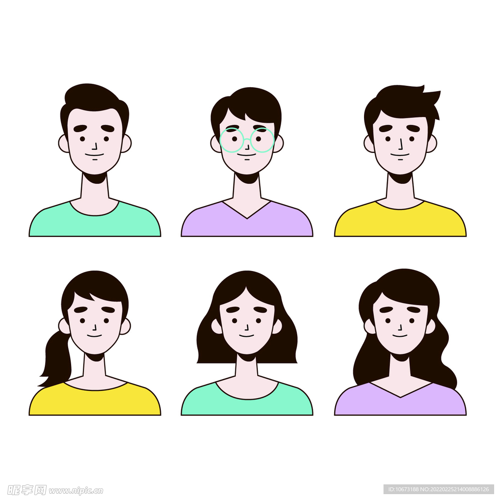 卡通人物头像 
