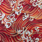 中式传统水浪海浪纹路花纹背景图