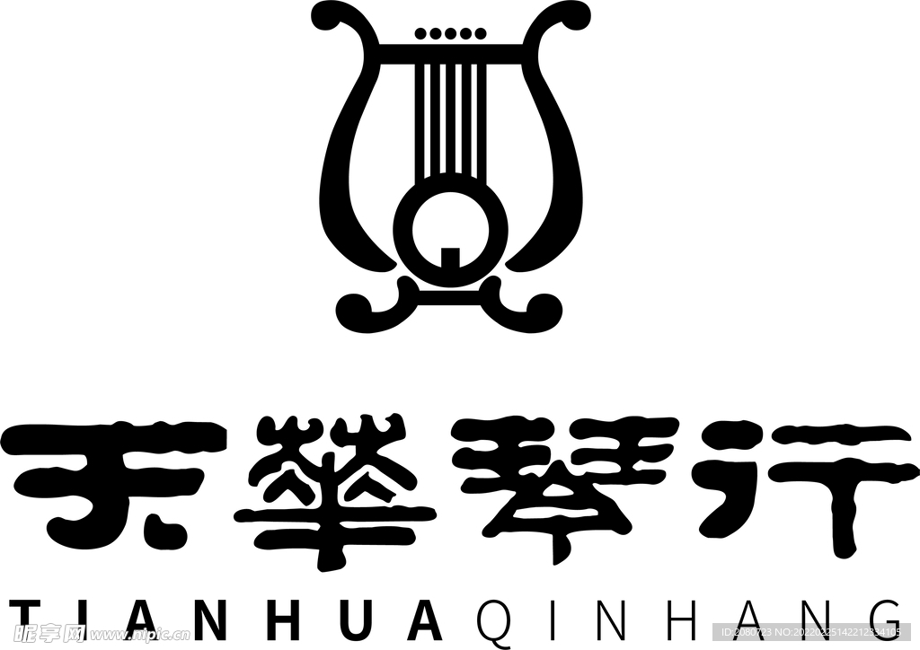 江阴天华琴行logo标志