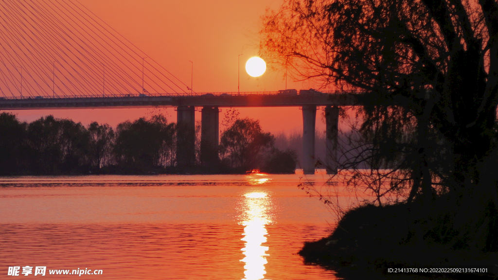 夕阳残阳美景 