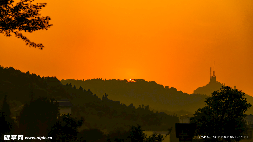 夕阳残阳美景 