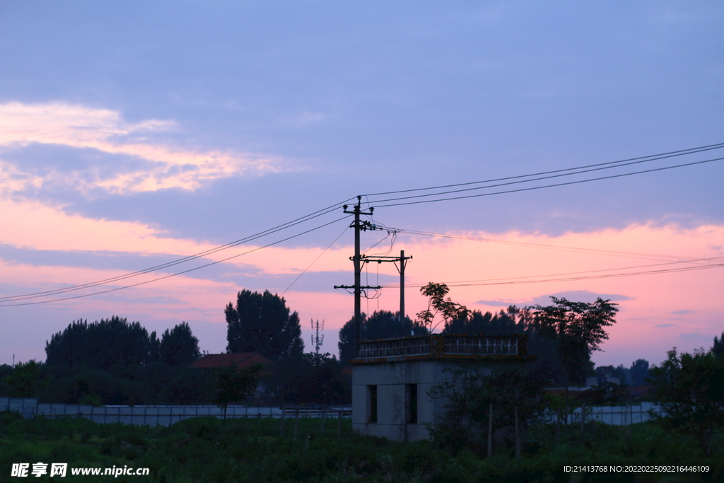 夕阳残阳美景
