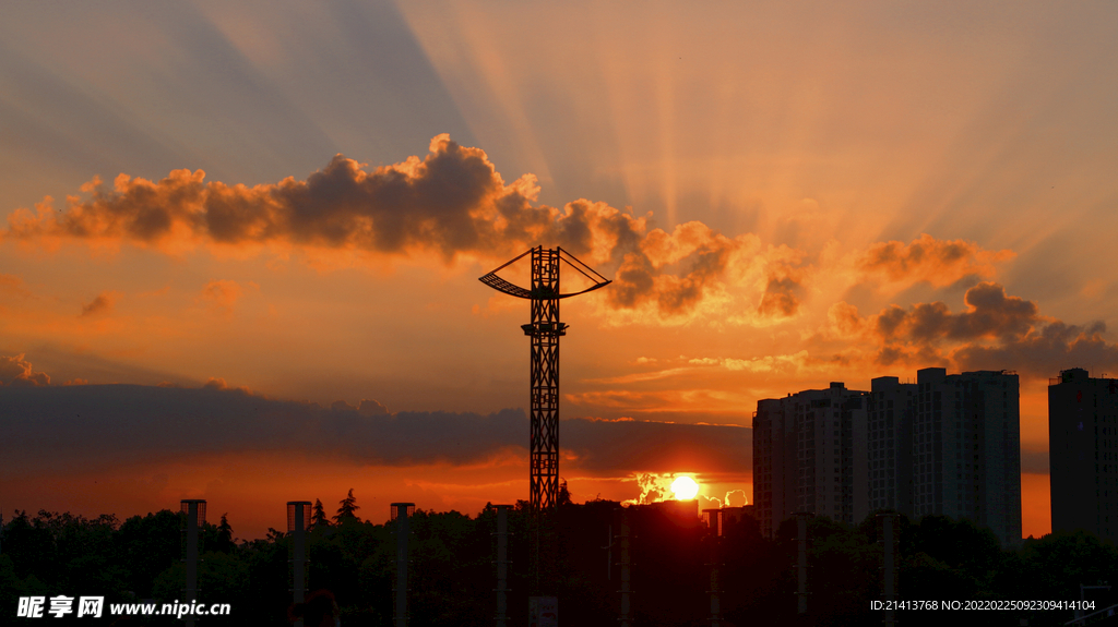 夕阳残阳美景