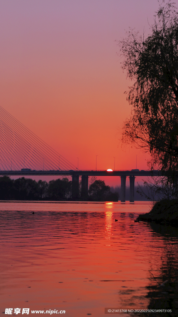 夕阳残阳美景