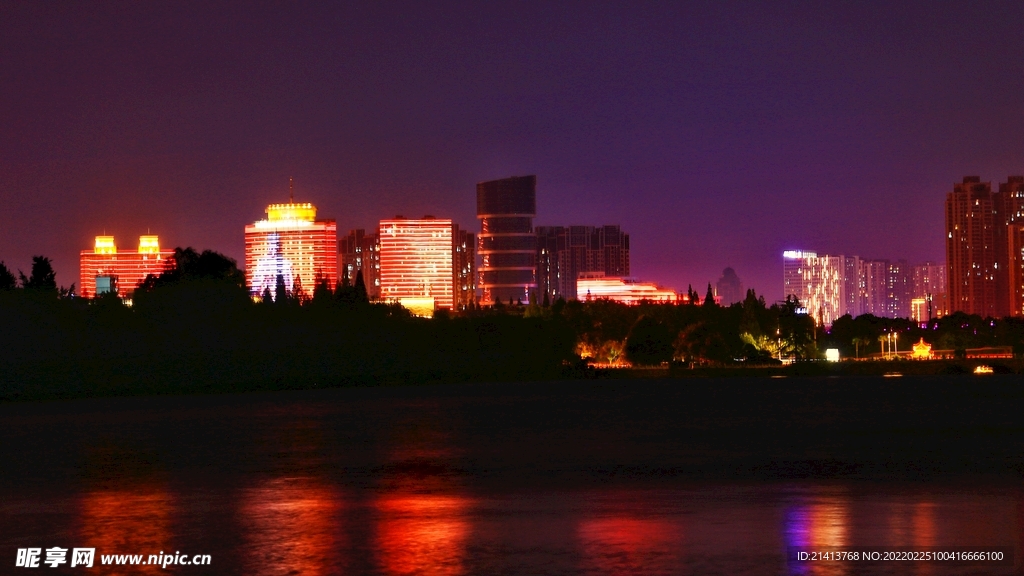 夜晚城市风景  