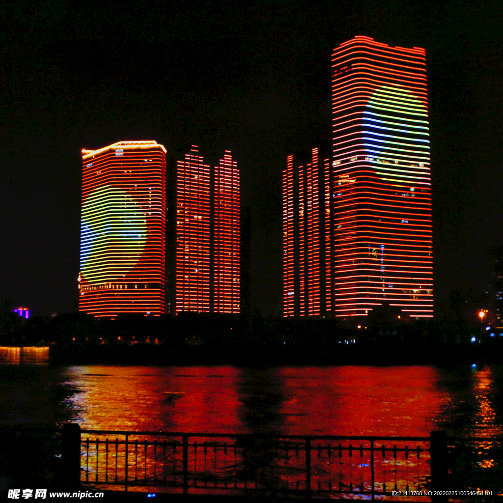 夜晚城市风景  