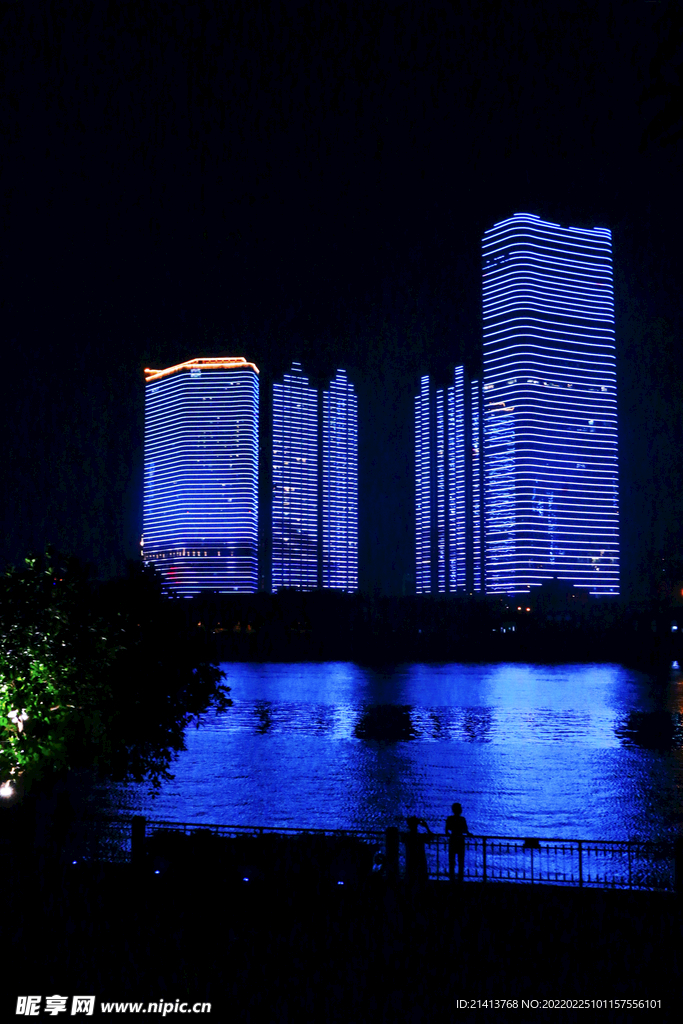 夜晚城市风景 