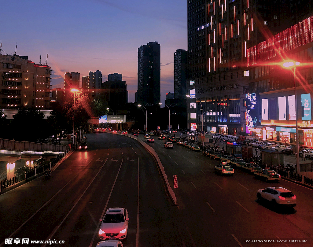 夜晚城市风景