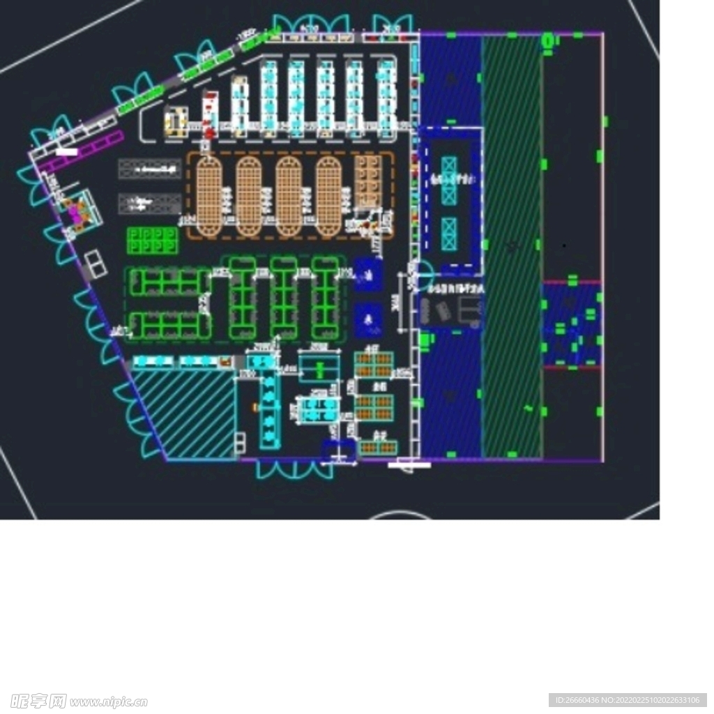 CAD超市布局 超市平面图世纪