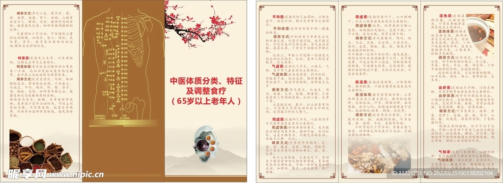 中医体质折页