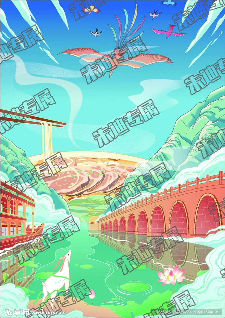 面条插画