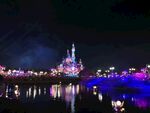 夜晚的迪士尼城堡