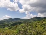 蓝天白云 山地丘陵风光