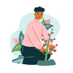 植树节插画