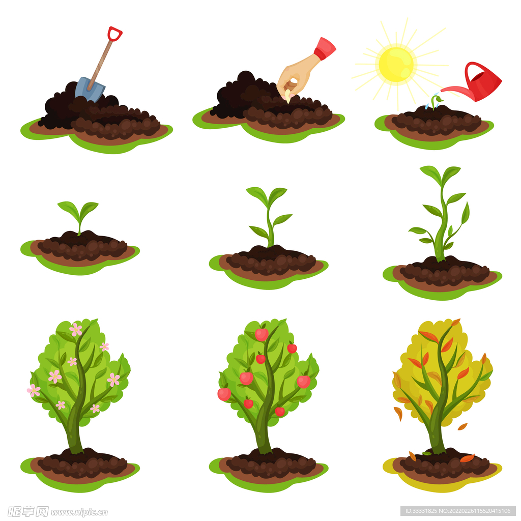 植树节插画