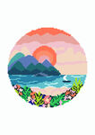 手绘风景