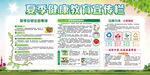 绿色简约夏季健康教育宣传栏