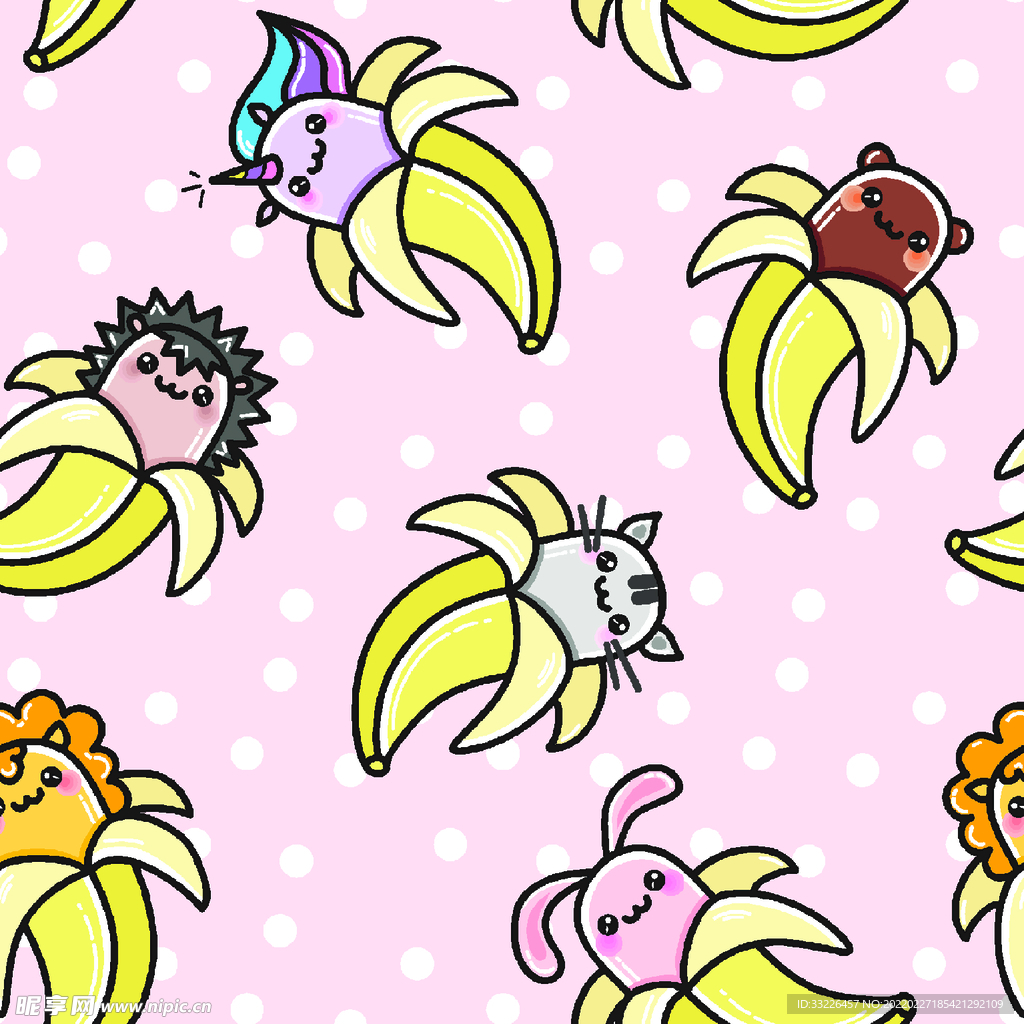 卡通水果  香蕉