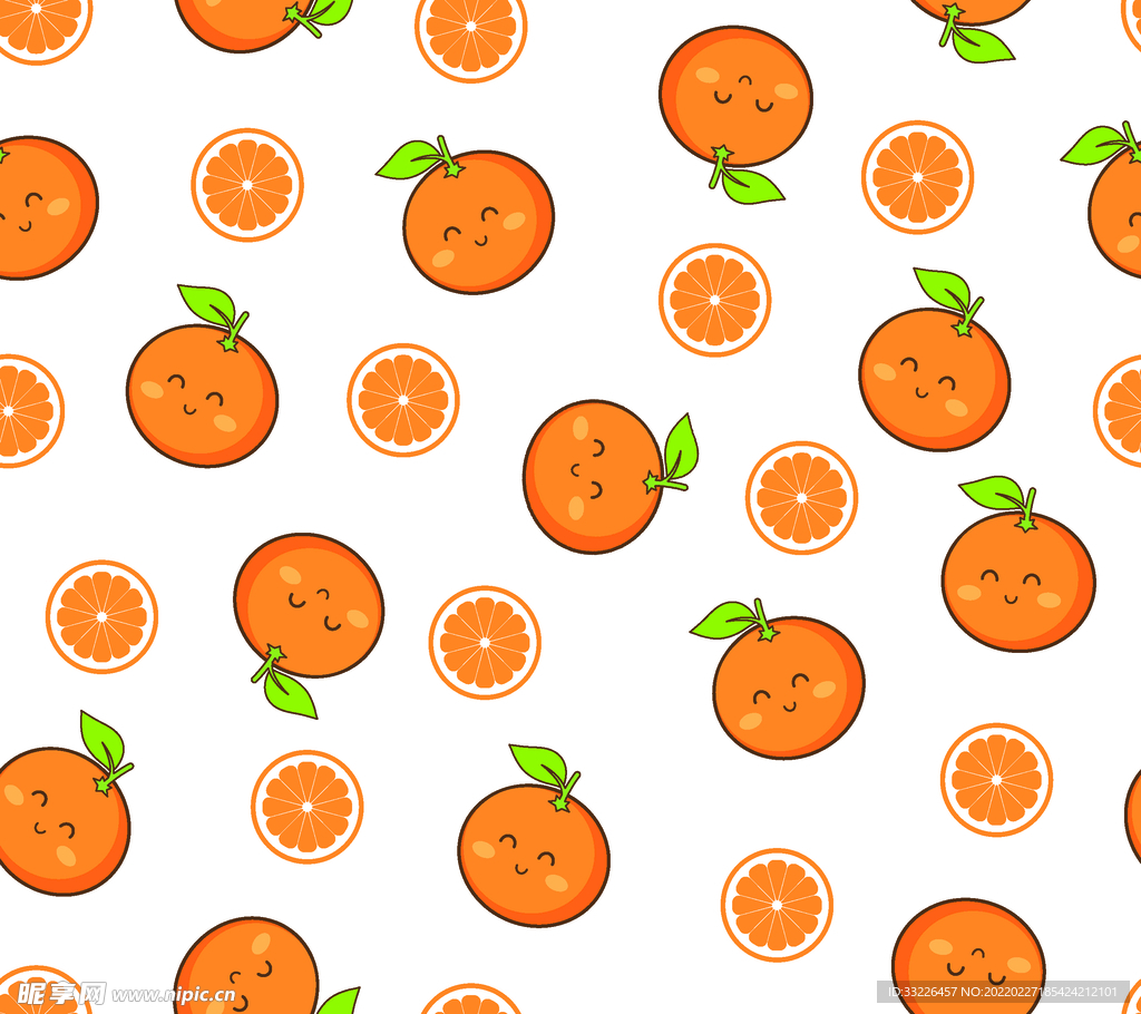 卡通水果  卡通橘子