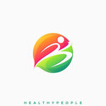 立体渐变logo 