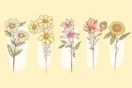 花卉 矢量花