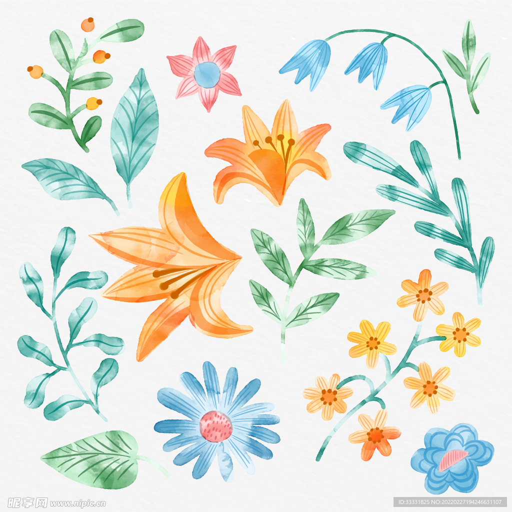 花卉 矢量花