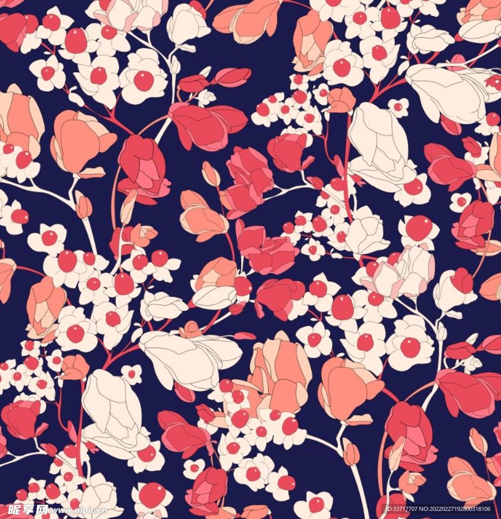 色块花