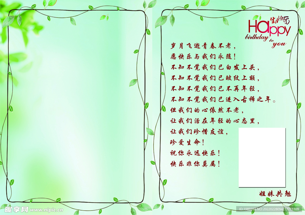 生日贺卡 卡片
