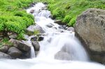 岩石 鹅卵石 小河 流水 河水