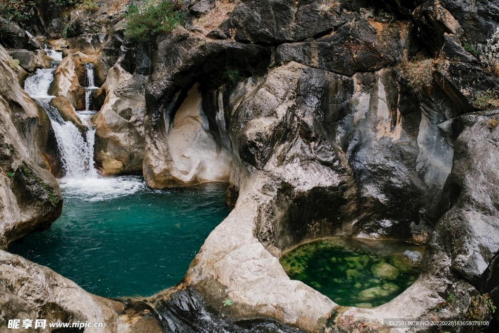 小河 小溪 流水 岩石 鹅卵石