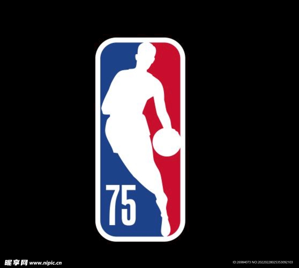 NBA75周年小标志