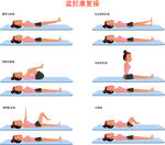 卡通盆腔康复操动作