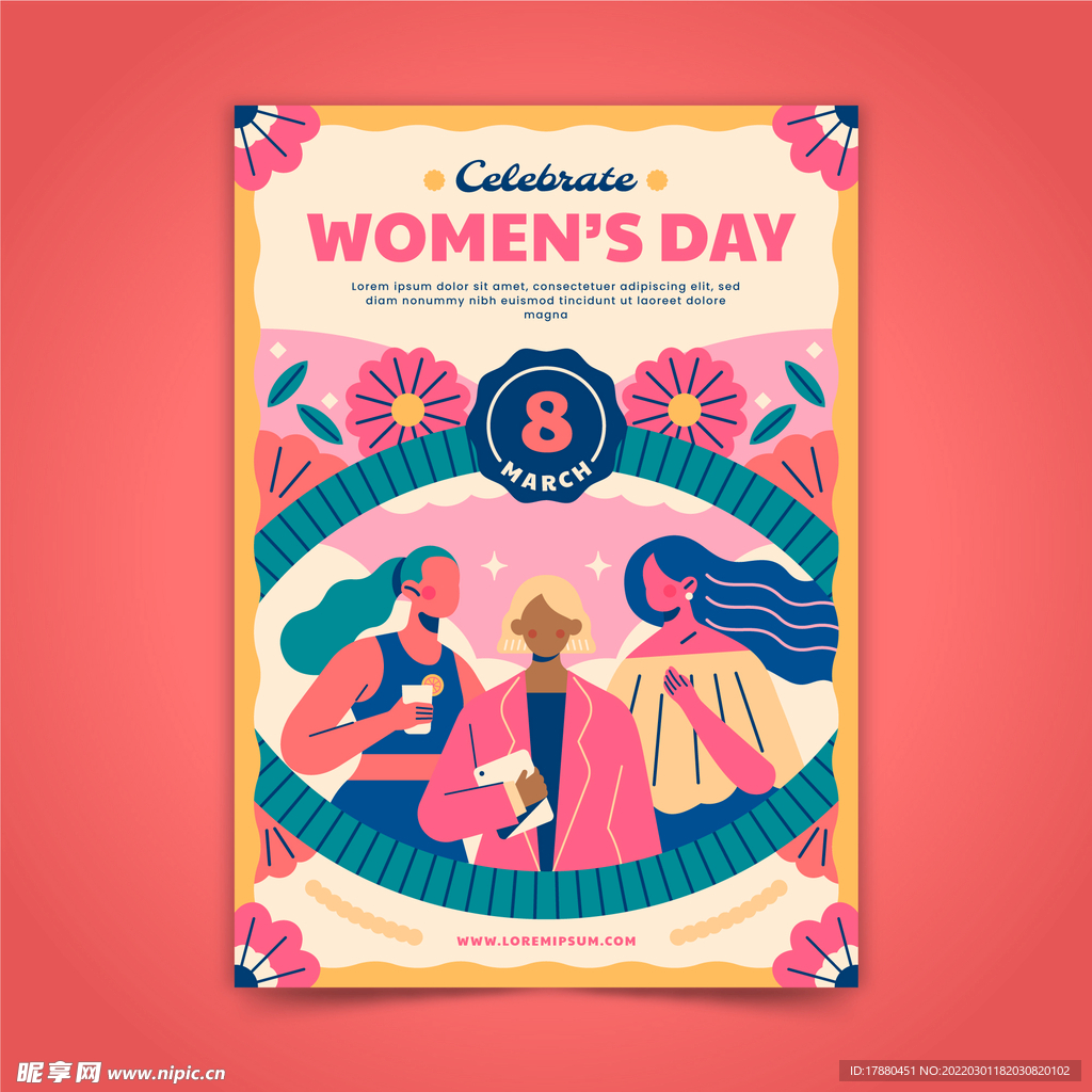 妇女节快乐海报