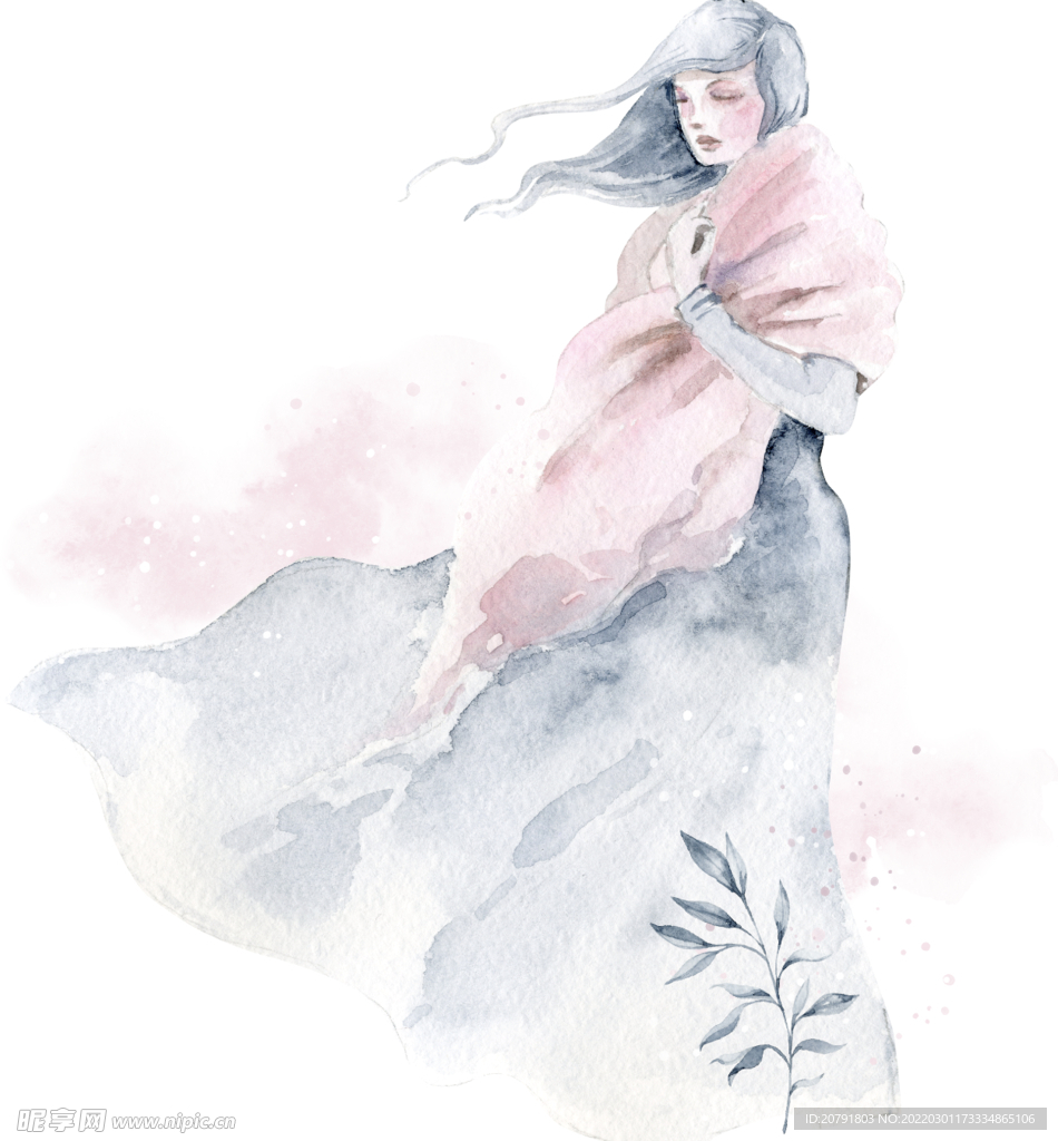 水彩人物 手绘人物