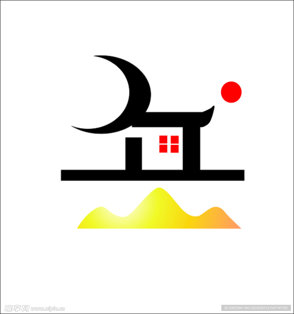 岳  标志 