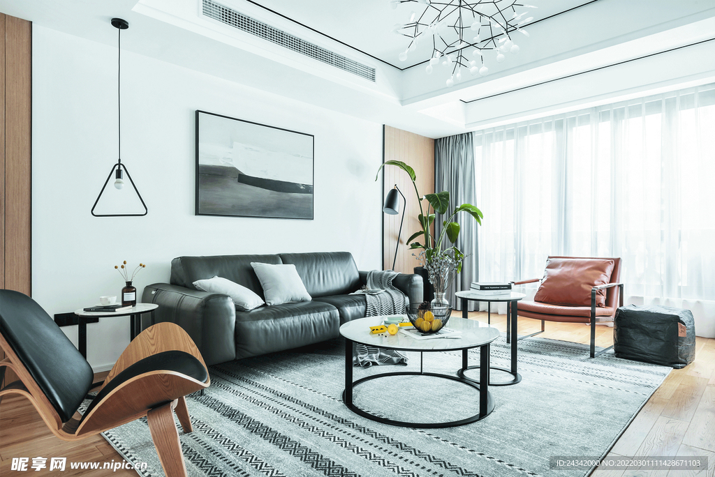 北欧风格家装实景图