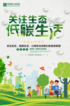 简约创意关注生态低碳环保宣传