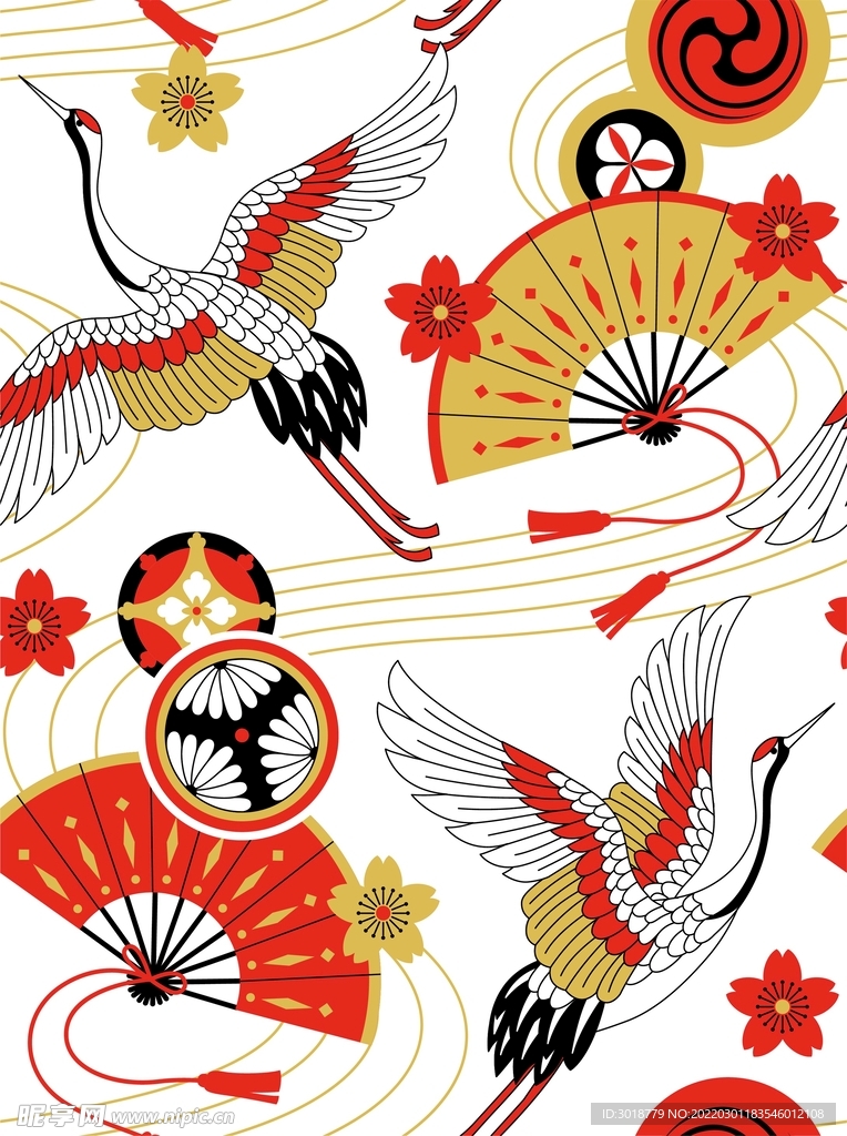 祥瑞仙鹤图 
