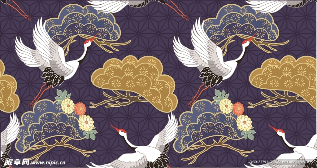 祥瑞仙鹤图
